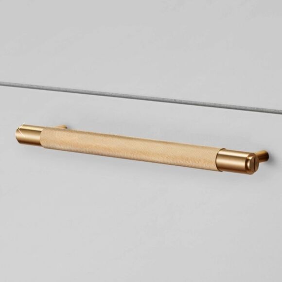 NIB - BUSTER & PUNCH Brass Pull Bar in Cross Knurl pattern, size large - Picture 2 of 7